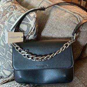 NWT Scotch & Soda Luxury Jordaan Medium Crossbody with Chain Link